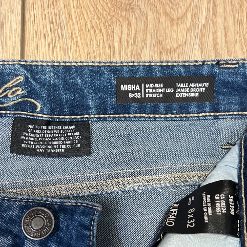 Buffalo David Bitton Denim Blue Straight Leg Jeans - NWT - Picture 11 of 14